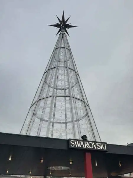 Natale a Innsbruck albero di Natale con cristalli Swaroski