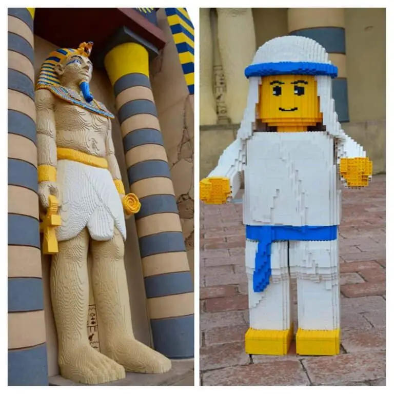 Legoland Monaco di Baviera personaggi egizi fatti con i Lego