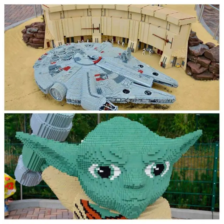 Legoland Monaco di Baviera Millennium Falcon e Ioda fatti con i Lego