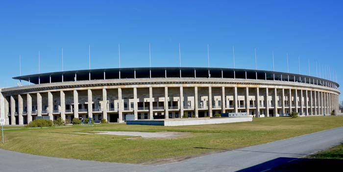 L'esterno dell' Olympiastadion Berlino