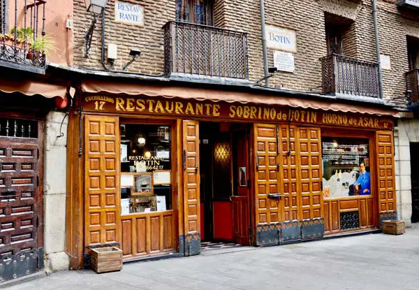 Ristorante Botin un locale dove mangiare a Madrid
