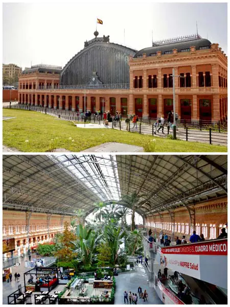 giardino tropicale nella Stazione Atocha di Madrid