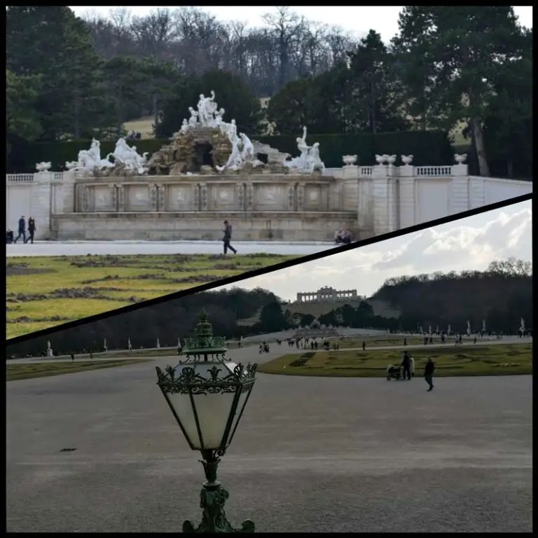 particolari del parco barocco a Vienna