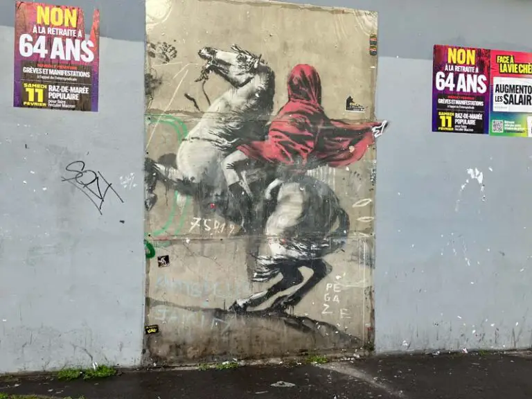 Curiosità su Parigi: il murales di Banski