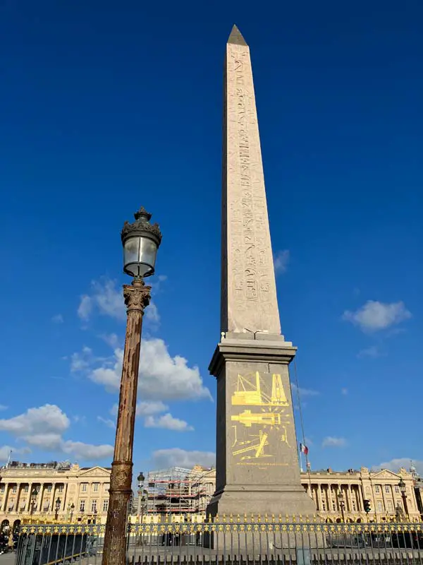 Curiosità su Parigi: obelisco in place de la concorde