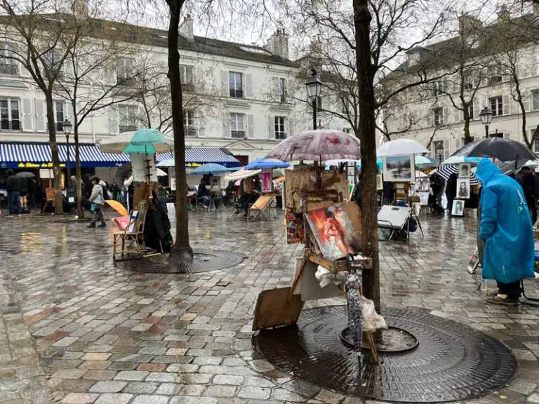 Quartiere degli artisti a montmartre Parigi